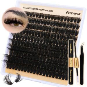 Kit De Extensão De Cílios Focipeysa Volume Fluffy Lash 10-18