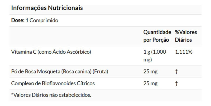 Vitamina C 1000mg+r. Mosqueta 100tab Importado 4un Now Foods - Image 5