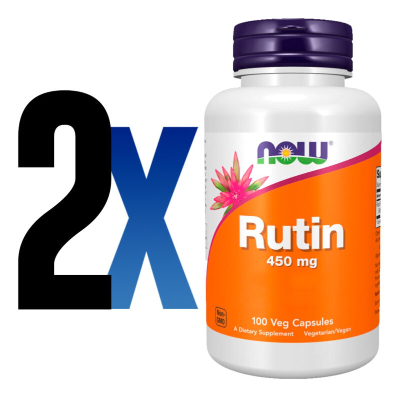 Rutina 450mg Ritin 100cáps Importado 2un Now Foods - Image 2