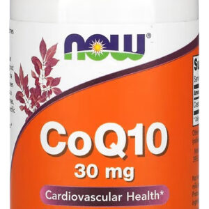 Coenzima Q10 Coq10 30 Mg 120 Cápsulas Sem Sabor Now Foods