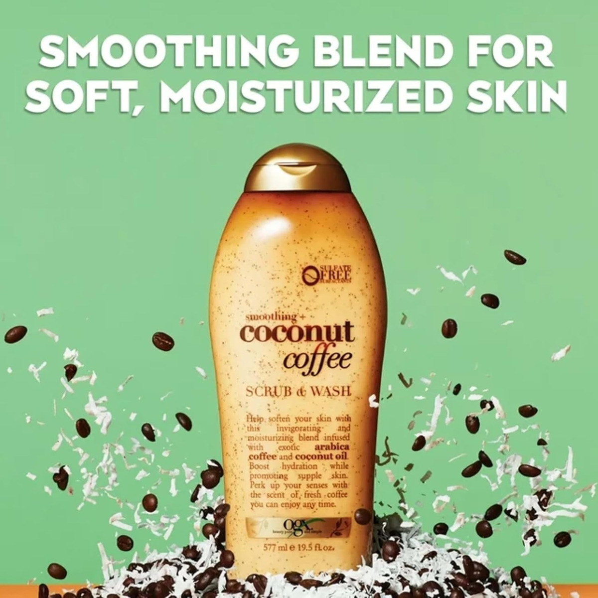 Esfoliante Corporal Ogx Smoothing + Coco Coffee With Jq - Imagem 3