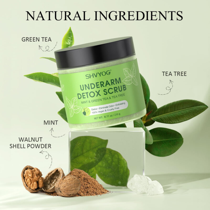 Chá Verde Shvyog Detox Scrub Para Axilas Com Hortelã E Melal - Image 2