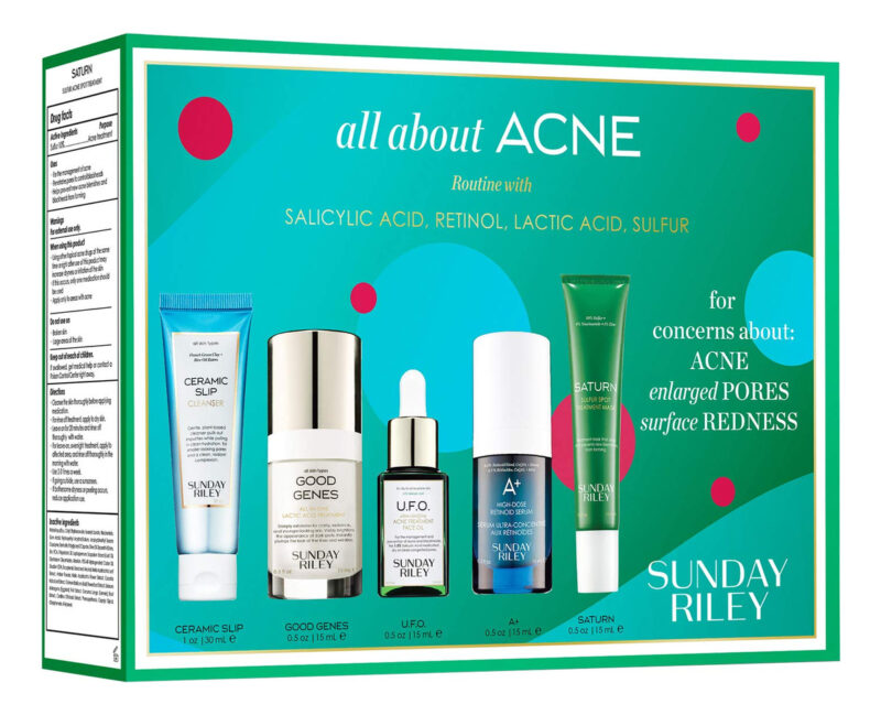 Kit De Cuidados Com A Pele Sunday Riley Sobre Acne Sem Perfu - Image 4