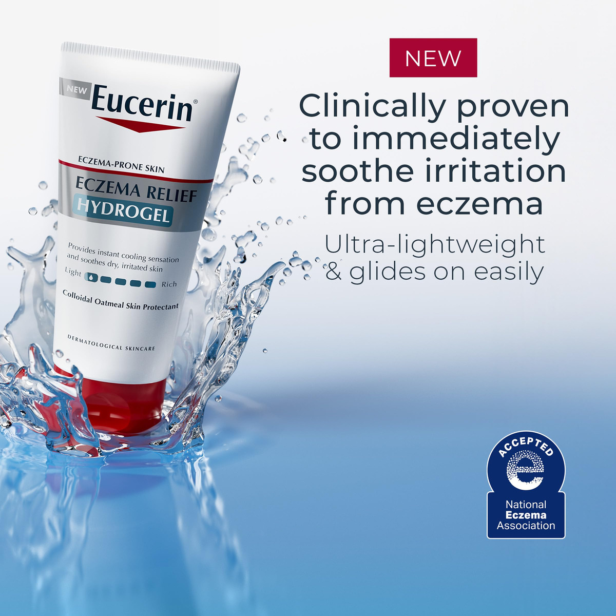 Hidratante Corporal Eucerin Eczema Relief Hydrogel Tubo 150m - Imagem 2