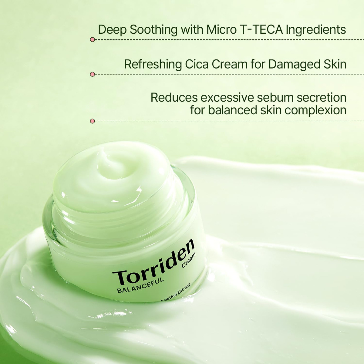 Creme Hidratante Torriden Balanceful Cica Para Pele Oleosa - Imagem 4