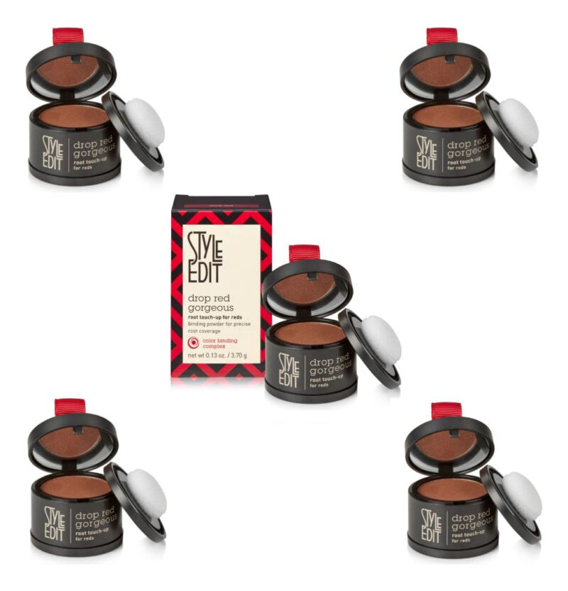 Pacote Com 5 Unidades Root Touch Up Powder Style Edit Dark R