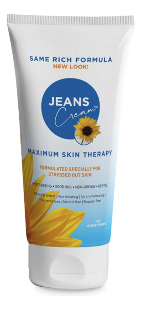 Creme De Terapia De Pele Máxima Jeans Com Aloe E Vitamina E.