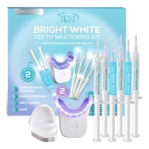 Kit De Clareamento Dentário Venus Visage Led Com Gel E Remin