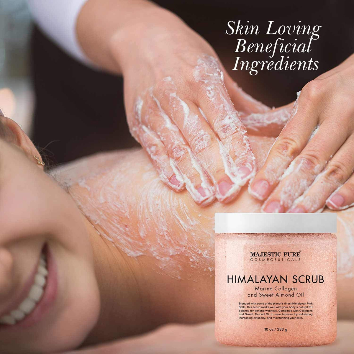 Esfoliante Corporal Majestic Pure Himalayan Pure Pure Com Co - Imagem 5