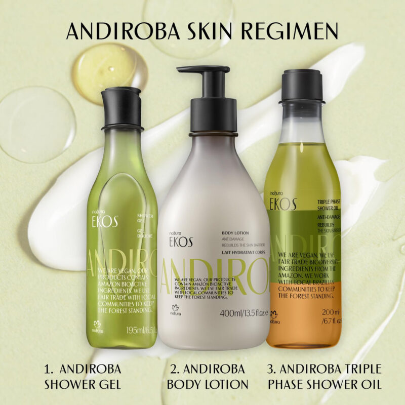 Gel De Banho Natura Andiroba Cremoso 185ml Com Óleo De Andir - Image 5