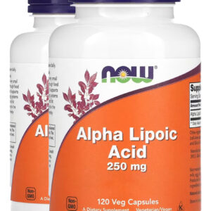 Ácido Alfa Lipóico 250mg 120cápsulas Importado 2un Now Foods