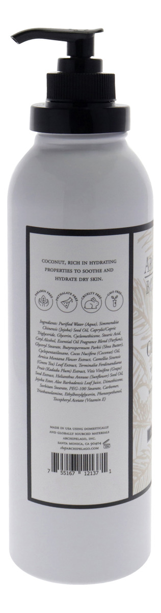 Loção Corporal Archipelago Botanicals Óleo De Coco 532ml Uni - Imagem 2