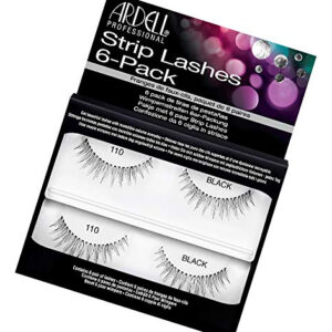 Cílios Postiços Ardell Natural 110 Black Strip X6 Pares