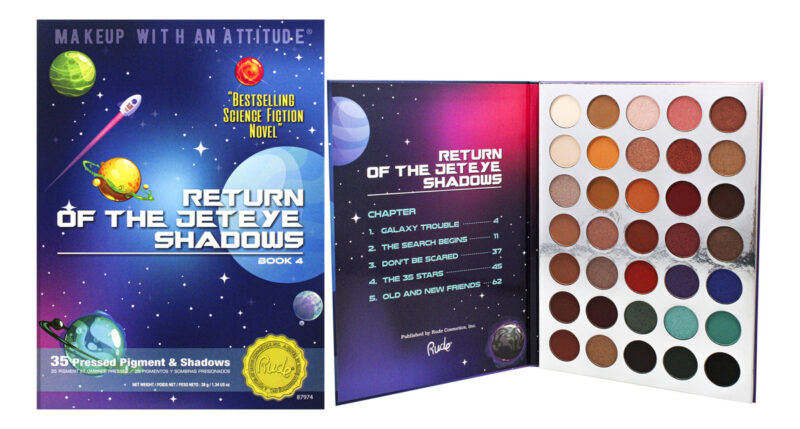 Paleta De Sombras Rude Return Of The Jeteye 35 Livro 4 Vegan