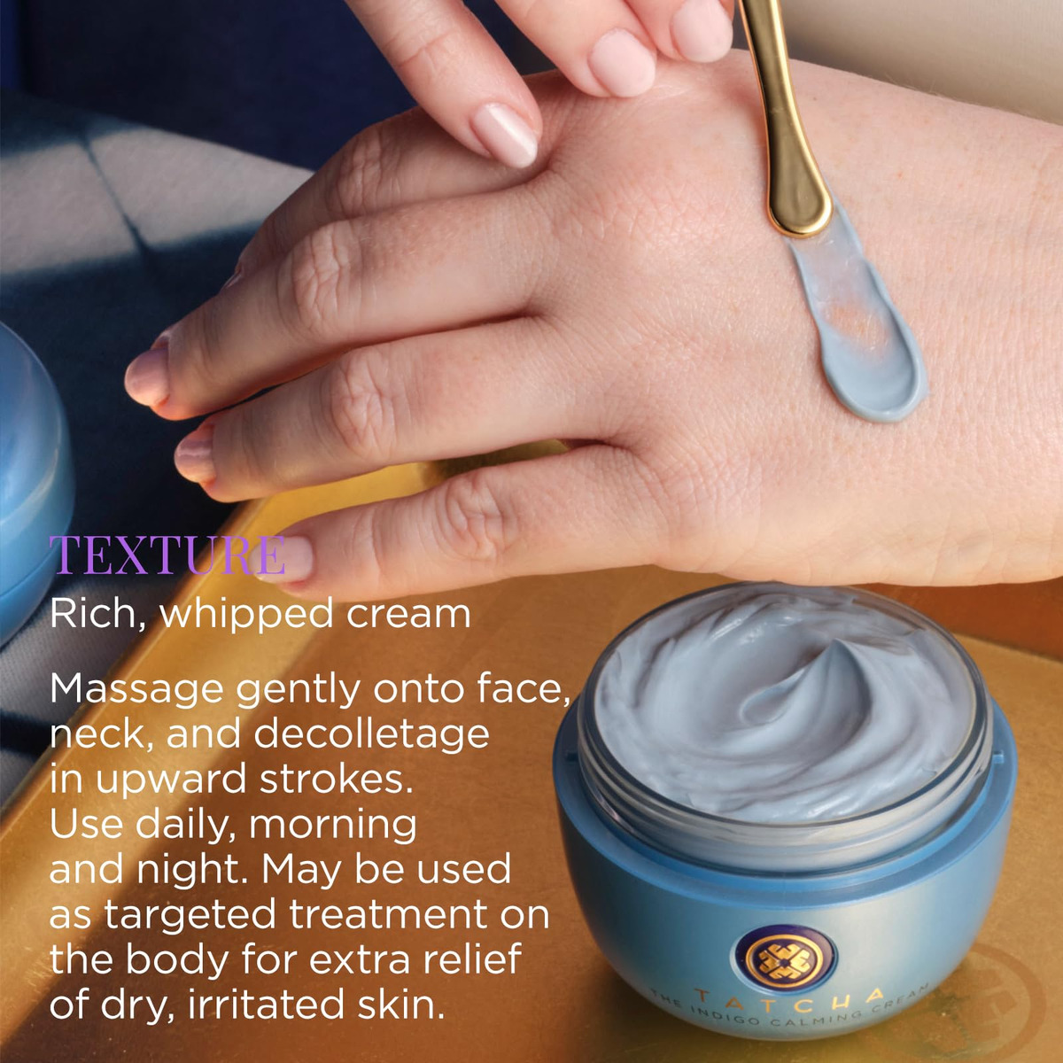 Creme Hidratante Tatcha Indigo Calmante Para Eczema 50ml - Imagem 3