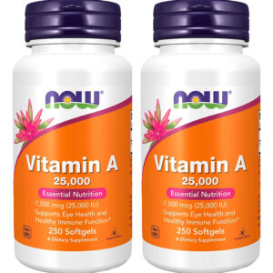 Vitamina A 25.000ui Now Foods Vitamin A 250softgles 2un