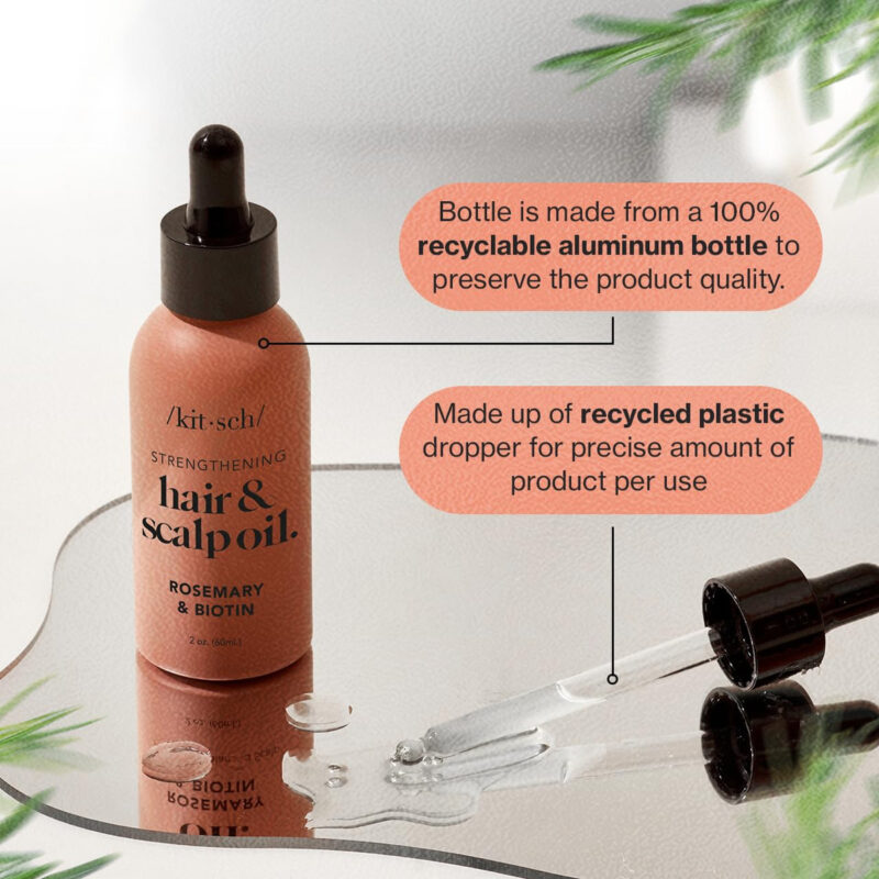 Scalp Serum Kitsch Rosemary Oil 60ml Com Biotina Para Cresci - Image 9