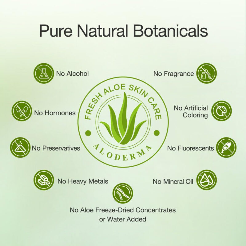 Tônico Facial Aloderma Aloderma Aloe Vera 91% Orgânico Sem Á - Image 5