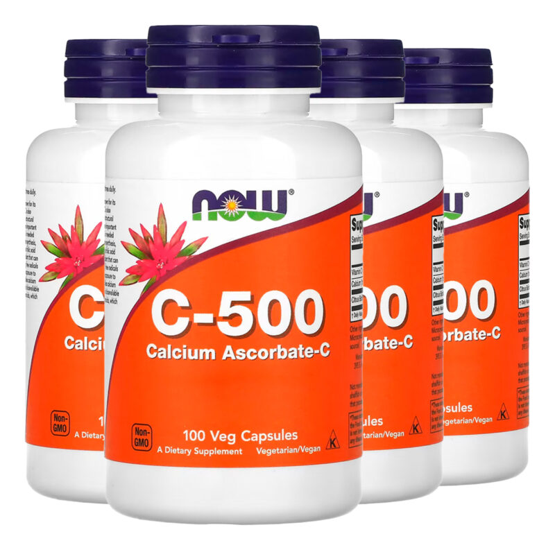 Vitamina C-500 C. Ascorbato-c Now Foods 100cap Importado 4un