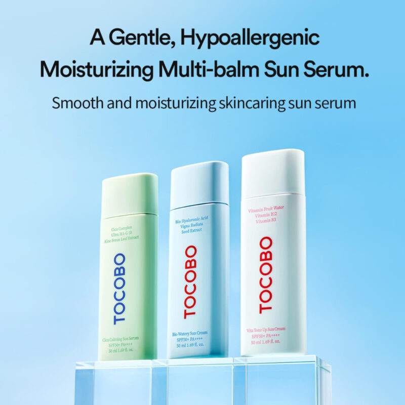 Sérum Solar Tocobo Cica Calming Spf50 Pa++++ 50ml Com Fermen - Image 4