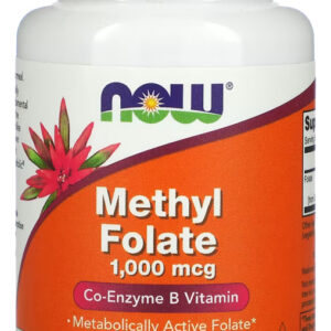 Methyl Folate Now Foods Metilfolato Ácido Fólico Complexo B Sabor Sem Sabor