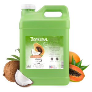 Shampoo E Condicionador Tropiclean 2 Em 1 De Mamão E Coco