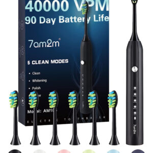 Escova De Dentes Elétrica 7am2m Sonic Para Adultos E Criança