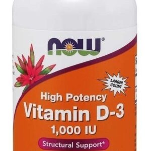 Vitamina D3 1000 Iu 25 Mcg 360 Caps Now Foods Sem Sabor