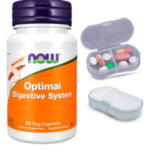 Optimal Digestive System Now Foods 90 Cáps + Porta Cápsulas