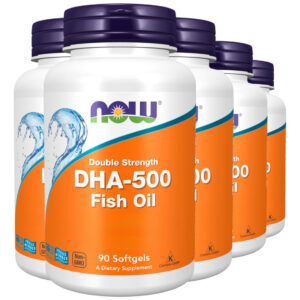 Dha-500 250epa Óleo De Peixe 90soft Importado 5un Now Foods