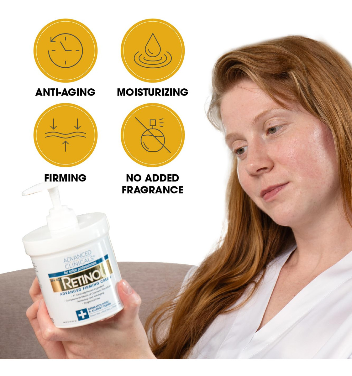 Loção Corporal Advanced Clinicals Retinol 480 Ml Crepey Skin - Imagem 3
