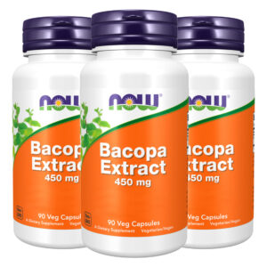 Extrato De Bacopa 450mg Now Foods 90 Cápsulas Importado 3un