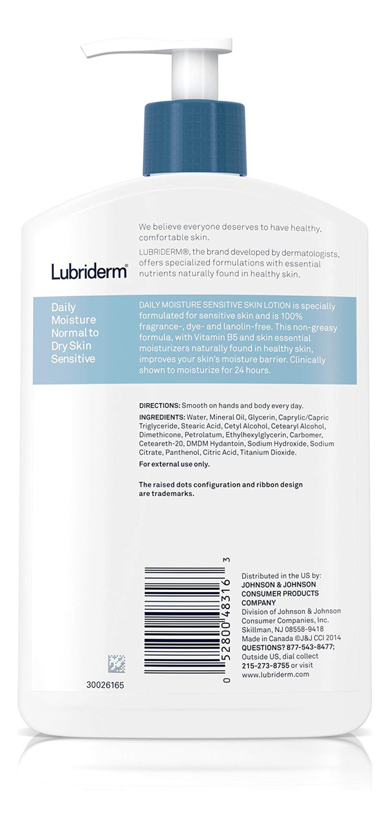 Loção Corporal Lubriderm Daily Moisture Sensitive Skin 473ml - Imagem 2
