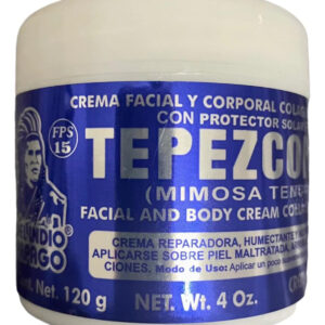 Creme Para A Pele Del Indio Papago Tepezcohuite Com Colágeno