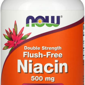 Niacina 500 Mg Força Dupla Now Foods 90 Veg Caps Importado