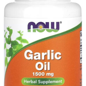 Now Foods Óleo De Alho 1500mg 100 Softgels Sabor N/a