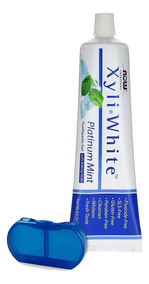 Gel Creme Dental Xyliwhite Now Foods 181g Porta Cápsulas