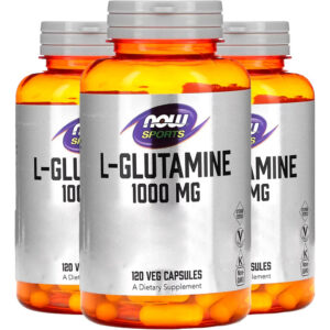 L-glutamina 1000mg Sports 120 Caps Importado 3un Now Foods