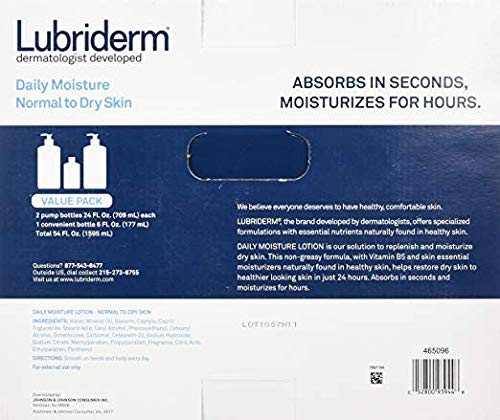 Loção Lubriderm Dermatologist Daily Moisture 720ml, Pacote C - Imagem 2