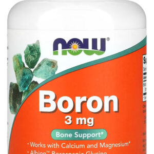 Boron 3mg Now Foods 250 Veg Caps Importado