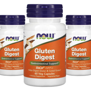 Gluten Digest Enzimas Digestivas Now Foods 60 Veg Caps 5un Sabor Sem Sabor