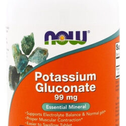 Gluconato De Potássio 99 Mg Now Foods 250 Tabletes