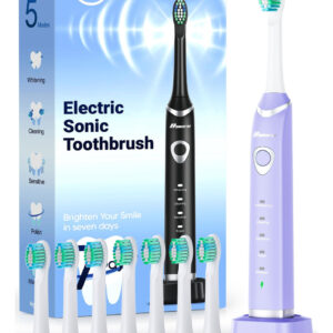 Escova De Dentes Elétrica Bymore Para Adultos Com 8 Cabeças