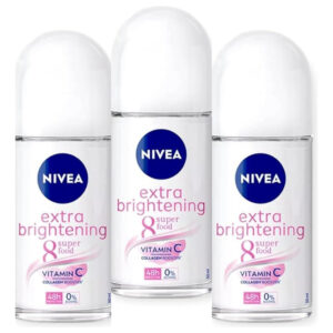 Desodorante Nivea Whitening Extra Care 48h Roll-on 50ml (x3)