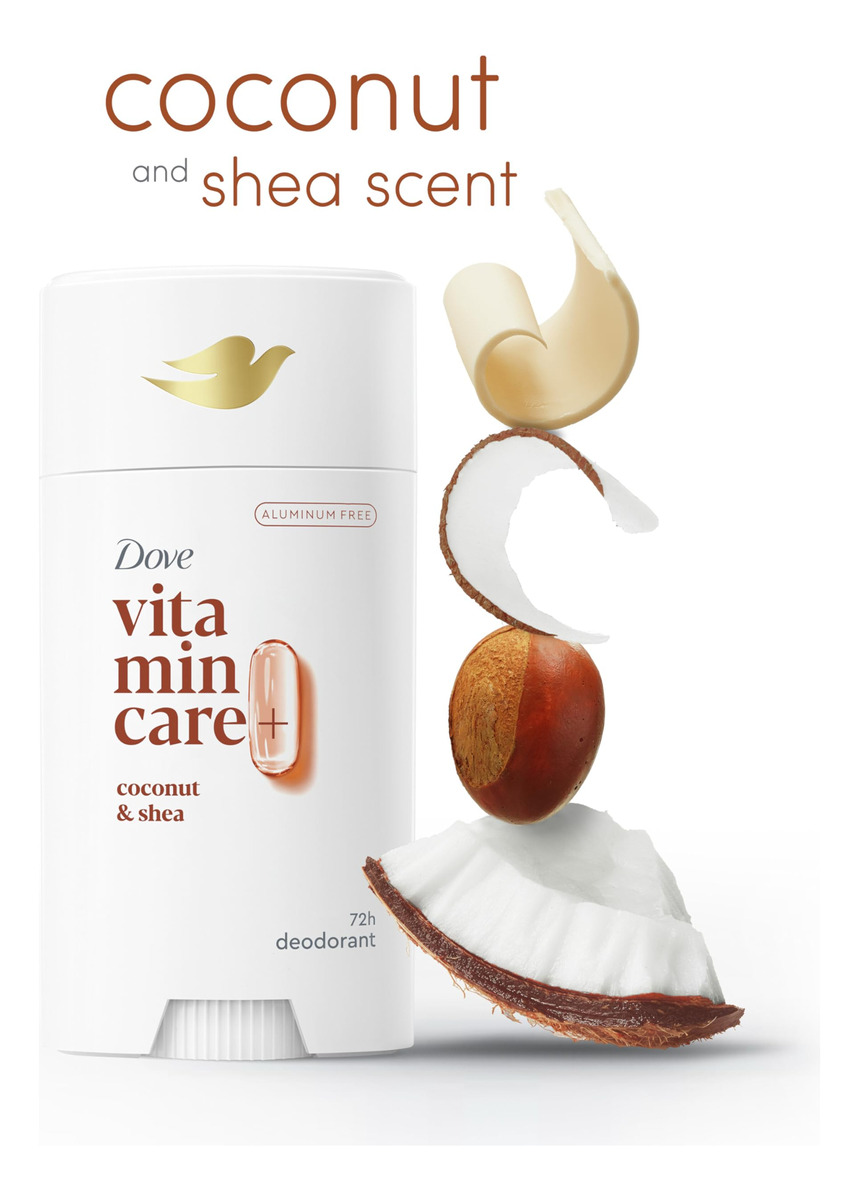 Desodorante Stick Dove Vitamincare+ Coconut & Shea 75ml Para - Imagem 3