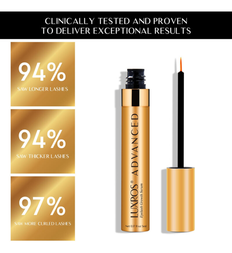 Sérum Para Crescimento De Cílios Luxros Advanced 5ml À Base - Image 4