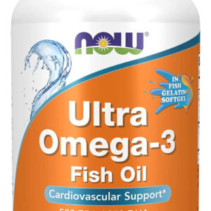 Ultra Omega-3 Now Foods 500/250 Fish Gelatin 180 Softgels