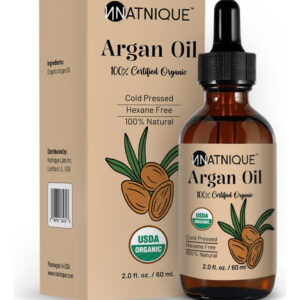 Óleo De Argão Natnique 60ml 100% Orgânico Prensado A Frio Pa