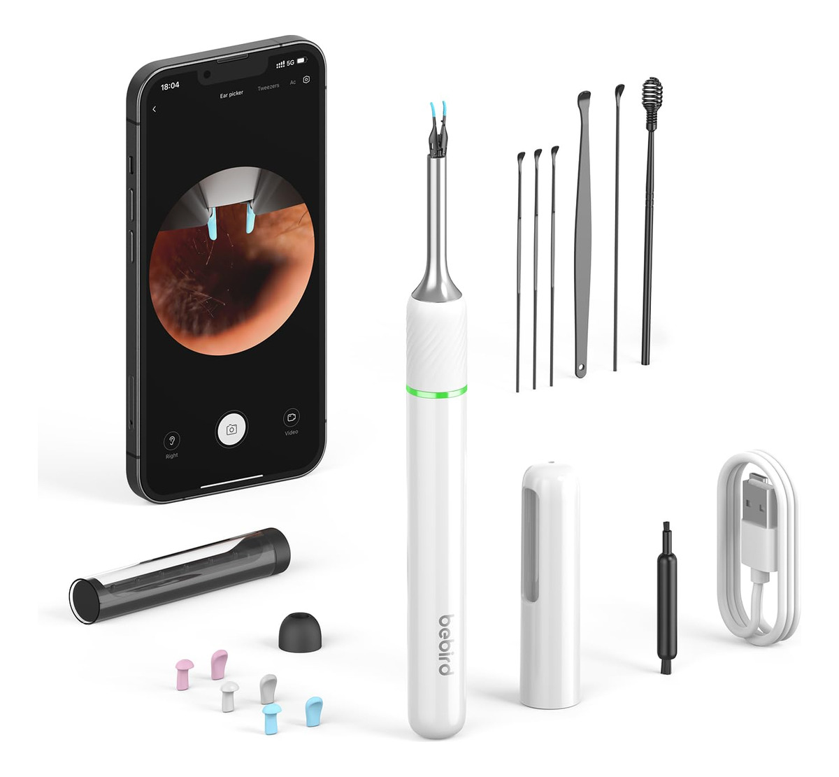 Kit De Ferramentas Para Remoção De Cera De Ouvido Bebird Ear