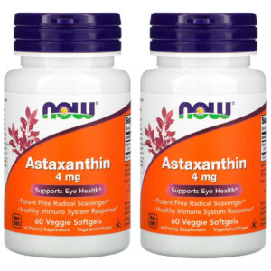 Astaxantina 4mg Now Foods 60veg Softgs 2un
